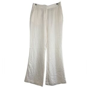 H&M Cream Wide-Leg Trousers Size 10